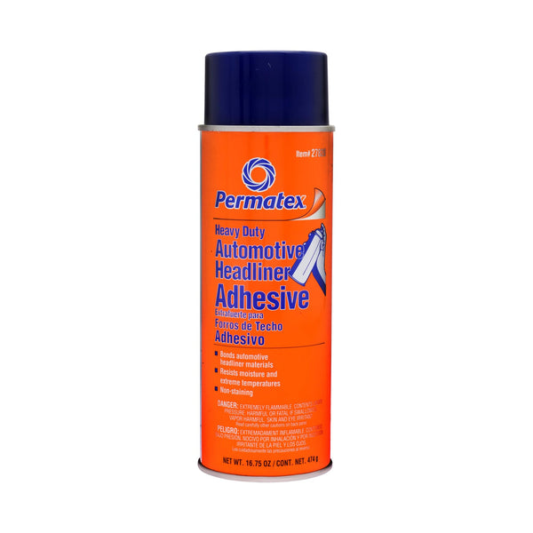 Permatex 27828 Body Shop Heavy Duty Headliner and Carpet Adhesive, 16.75 oz Aerosol Can