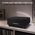 TECHNICS Turntable Dust Cover for SL-1200/SL-1210 & Pioneer PLX-1000 | Record Player Protector, Water Resistant, Antistatic, Black Premium Fabric,