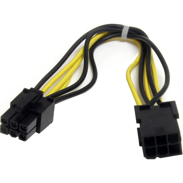 Startech.Com 8In 6 Pin PCI Express Power Extension Cable - Power Extension Cable - 6 Pin Pcie Power (M) to 6 Pin Pcie Po