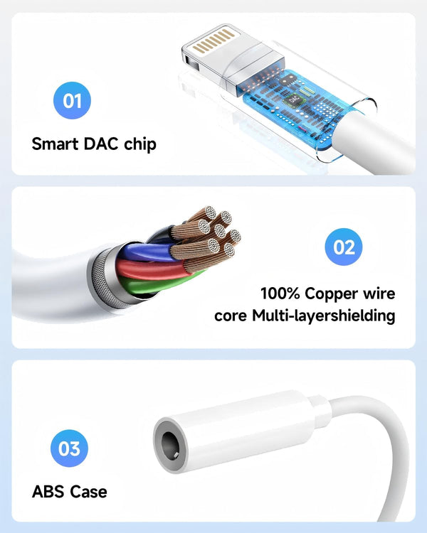 [Apple MFi Certified] 2 Pack Lightning to 3.5 mm Headphone Jack Adapter, iPhone Aux Adapter Converter Dongle Audio Cable Compatible with iPhone 14