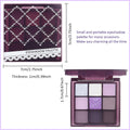 SUAKE Purple Eyeshadow Palette for Eye Makeup,High Pigmented Silver White Tan Grape Brown Color Light Violet Eye Shadow Primers, Matte Shimmer