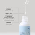 Cocokind Vitamin C Glow Serum with Azelaic Acid and Sea Grape Caviar for Bright and Even Skin, 1 Fl Oz