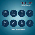 XL-3 Xtra Cold & Cough Capsules - Fast-Acting Relief - 2 Packs, 12 Count 12 Count (Pack of 2)
