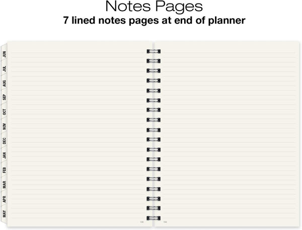 Global Printed Products Essential 7"X9" Monthly & Weekly 2025-2026 Planner - (7" X 9" - June 2025 through July 2026)