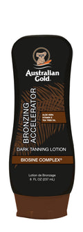 Australian Gold Dark Tanning Accelerator Lotion With Bronzer, 8 Ounce, New Package Same Formula, B003GX5SSC 8 Ounce (Pack of 1)