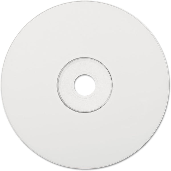 Verbatim CD-R 700MB 52X White Inkjet Hub Printable Recordable Media Disc - 100pk Spindle White Hub Printable