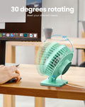 Gaiatop USB Desk Fan, Small But Powerful, Personal Portable Quiet 3 Speeds, Adjustable Mini Table Desktop fan for Cooling Home Office Car Summer