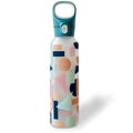 Pyrex 17.5-Oz Color Changing Glass Water Bottle with Silicone Coating, Leakproof and Textured Glass Reusable Water Bottle, Eco-Friendly, BPA-Free