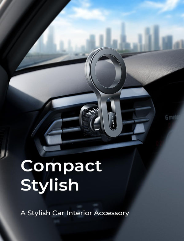 LISEN for MagSafe Car Mount, 2026 Magnetic Phone Holders for Car Air Vent Phone Mount [Ultra-Magnetic] Hands Free Cell Phone Holder Car