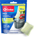 O-Cedar PACS Hard Floor Cleaner, Crisp Citrus Scent 10 Count (1-Pack) | Made with Naturally-Derived Ingredients | Safe to Use on All Hard Floors |