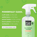Better Life All Purpose Cleaner - Plant Based Home and Kitchen Cleaning Spray for Glass, Countertops, Appliances, Upholstery & More -