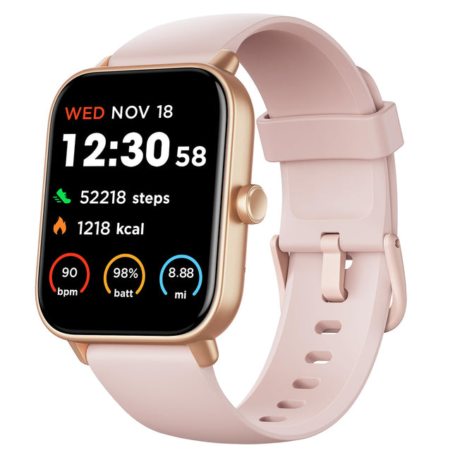 Fitpolo Smart Watch for Women,1.8â Touchscreen, Bluetooth Call, Alexa Built-In,24/7 Heart Rate Spo2 Monitor,Step Count