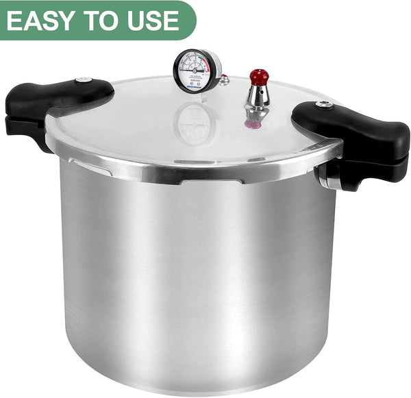 MEASUREMAN Stainless Steel Pressure Cooker Gauge, Pressure Canner Gauge, Steam Pressure Gauge, 2" Dial, Lower Mount, Including Hexagon Gasket and
