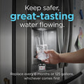 FRIGIDAIRE EPTWFU01 PureSource Ultra II Refrigerator Water Filter, 1 Count, White 1 Pack