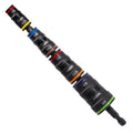 Klein Tools 32934 Impact Driver, 9-in-1 SAE Impact Socket Set, 4 Flip Sockets with 1/4, 5/16, 3/8, 7/16, 1/2, 9/16, 5/8, and 3/4-Inch Nut Driver