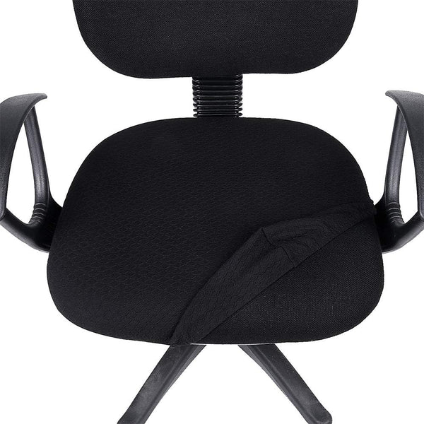 Smiry Office Computer Chair Seat Covers for Desk, Anti-dust Protector Chair Seat Cover Black