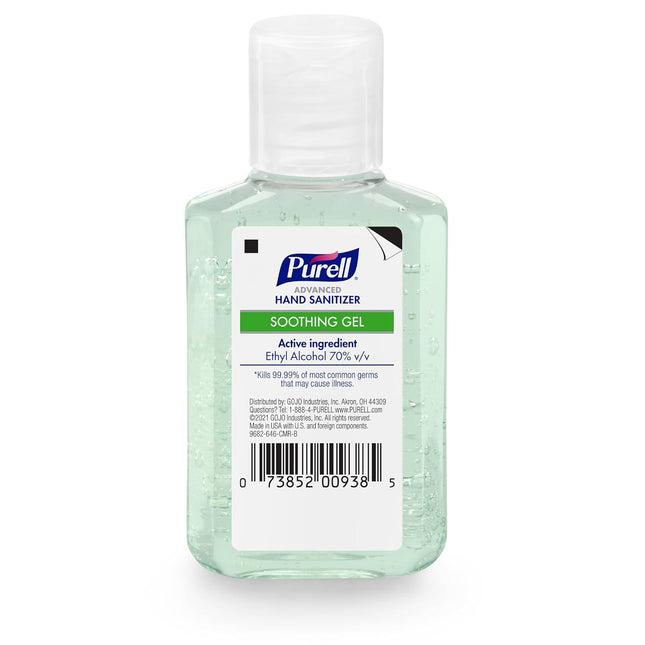 PURELL Advanced Hand Sanitizer Soothing Gel, Fresh Scent, 2 Fl Oz Travel Size Fl