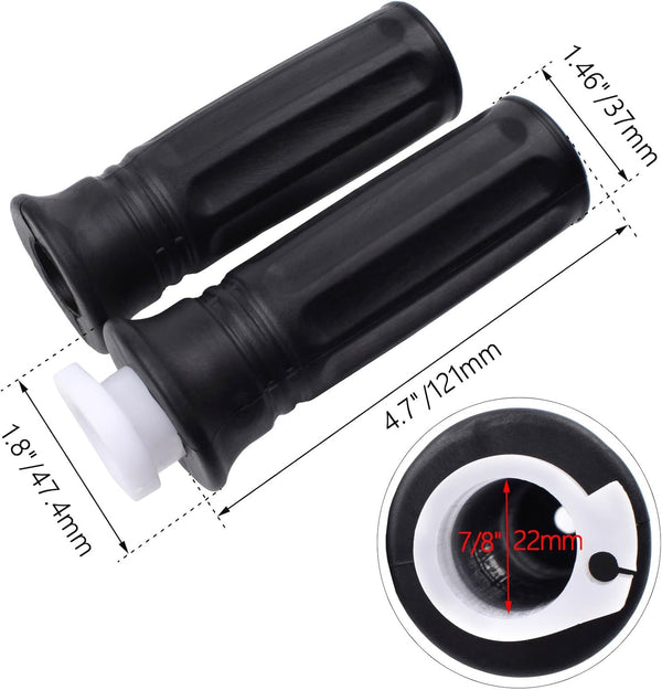 7/8" Twist Throttle Accelerator Handle Grips, 75" Throttle Cable with on off Switch for Mini Bike 49Cc 50Cc 80Cc 90Cc 110Cc 125Cc 212Cc Pit Bike