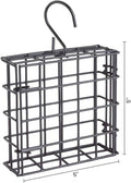 More Birds Suet Cage Bird Feeder, Fruit and Suet Feeder, Single Cake Capacity ,Black Black Single Cake Suet Cage