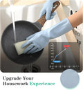 URSMART Reusable Household Gloves - Waterproof Rubber Latex Cleaning Laundry Gloves Dishwashing Gloves for Kitchen Dish Washing Laundry Cleaning