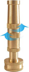 Hourleey Adjustable Twist Hose Nozzle, 4" Heavy-Duty Brass Hose Nozzle with 10 Garden Hose Rubber Washers, 2 Pack 4 Inch Nozzle Twist 2Pack