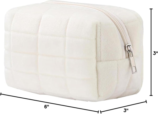 Makeup Cosmetic Bag Small Checkered Pouch Make up Purse Bag Y2K Accessories