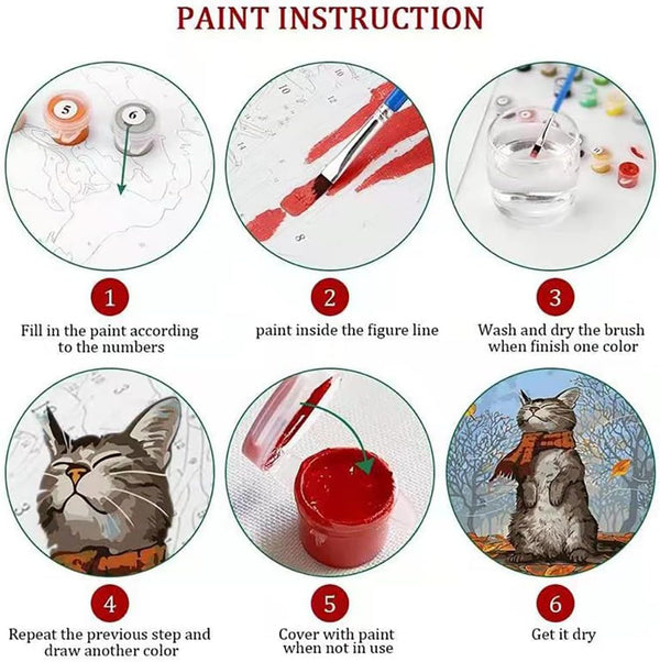 Eiazuiks Paint by Number for Adults. Christmas Paint by Numbers for Adults Beginner Drawing Paintwork with 3 Paintbrushes Paint Canvas Oil