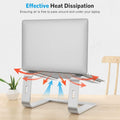 OMOTON Laptop Stand, Detachable Mount for MacBook Air/Pro Dell HP Silver