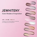 JEWHITENY Poly Extension Gel Nail Kit 14 PCS Poly Gel Kit with Slip Solution and Mini Lamp Nail Art Design Beginner A03