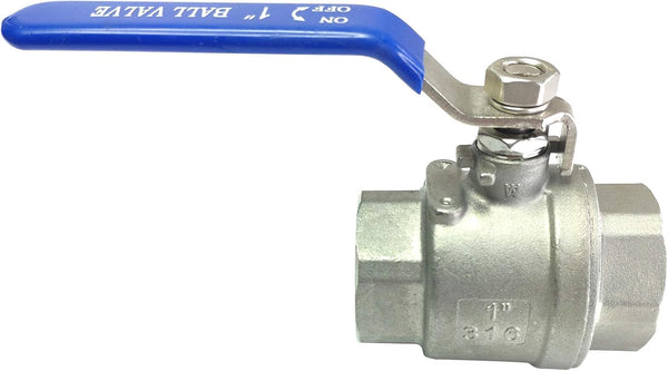 1" Female Ball Valve NPT Thread 316 Stainless Steel Full Port Ball Valve WOG1000 1 Inch