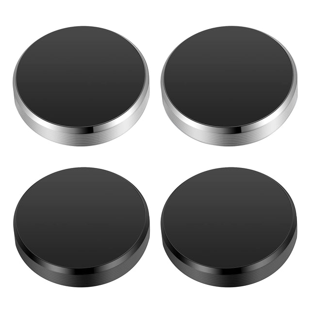 TOODOO 4 Pieces Magnetic Phone Car Mount Flat Cell Phone Holder Universal Stick on Flat Magnetic Car Mount for Dashboard