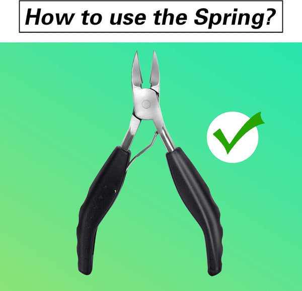 Feiccier Heavy Duty Ingrown Toenail Clippers, Professional Toenails Trimmer, Podiatrist Toe Nail Clippers for Thick Nail & Ingrown Toenails, Sharp
