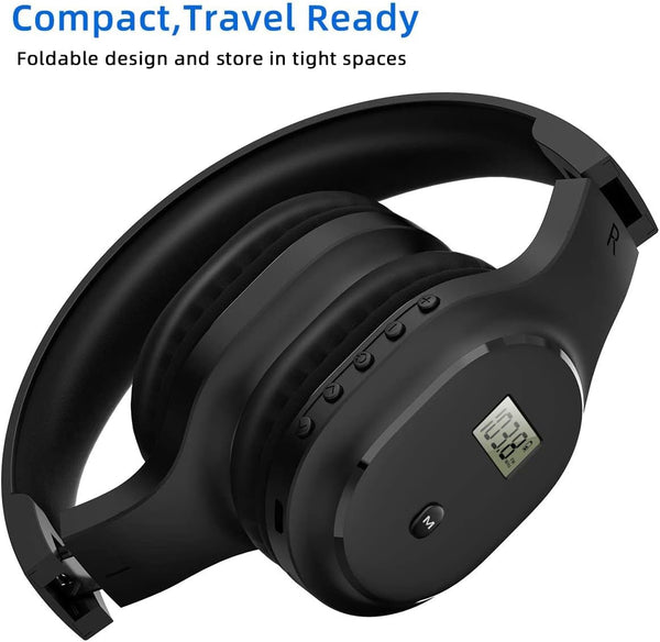 Rechargeable and Portable Personal FM Radio Headphones with Best Reception, Wireless Headset Radio Ear Muffs for Jogging, Mowing, Cycling, Meeting