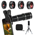 Phone Camera Lens Kit for iPhone, Android, 20X Telephoto Zoom Lens, Phone Wide Angle & Macro Lens, Fisheye, CPL Lenses Compatible with iPhone 12