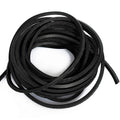 (TM) 3mm Flat Genuine Leather Cord Braiding String Black (5 Yards) 3 mm x 4.57 m Black
