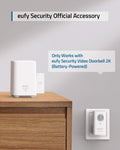Eufy Security Video Doorbell Add-On Chime, Requires Video Doorbell 2K (Battery Powered) or Video Doorbell Dual, Simultaneous Ringtone, Volume