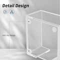 Acrylic Sticky Note Holder, 3 x 3 Crystal Clear Acrylic Notepad Holder Sticky Note Dispenser for Dorm Room and Office Desk Organizer 3x3"