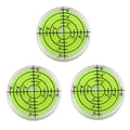 3Pcs Circular Bubble Level Bullseye Degree Marked Surface Round Spirit Levels Measuring Tool for Leveling Phonograph, Camera, Turntable, Tripod,