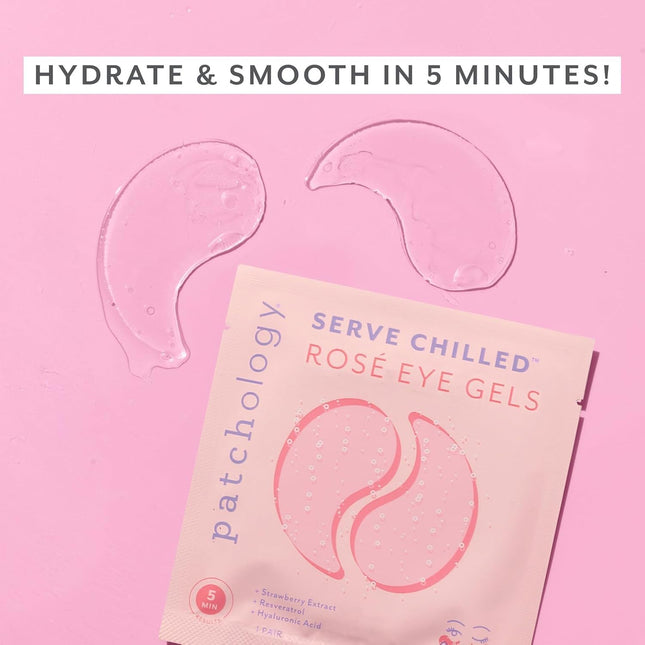 Patchology Serve Chilled RosÃÂ© Hydrating under Eye Patches Ã¢ÂÂ Hyaluronic A