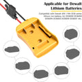 2 Packs Power Wheel Adapter for Dewalt 20V Battery Adapter Power Wheel Battery Converter Kit with Fuses & Wire Terminals, 12AWG Wire, Power