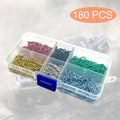 180pcs Universal RC Body Clips Car Clips Steel R Clips Stainless Steel for All 1/8 1/10 1/12 Scale Traxxas Redcat HPI Himoto HSP Exceed RC Car