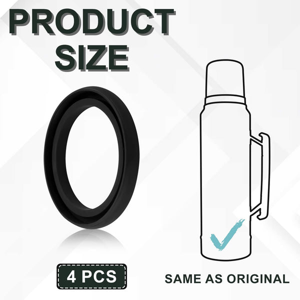 4pcs Silicone Replacement Gaskets Classic for Stanley, Silicone Seal Gasket for Thermos Compatible With Stanley Classic 20 oz 1.0 QT 1.5 QT 2 QT