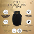 Exfoliating Glove Kessa Mitt Body Scrubber - Dead Skin Remover Shower Glove for Dead Skin Scrubbing and Deep Pore Cleansing - by Moroccansource (1