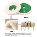 Keadic 10Pcs 4 Inch Round Wool Felt Disc Wheel Pad, Wool Polishing Wheel Disc, 100mm Wool Felt Disc Polishing Buffing Wheel Pad for Metal Aluminum