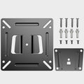 TETVIK Monitor Wall Mount Most 14-24“ TVs Computer Universal Low Profile RV TV Wall Mount VESA Up to 100x100mm Max Weight 30lbs Fits 15 19 20 22