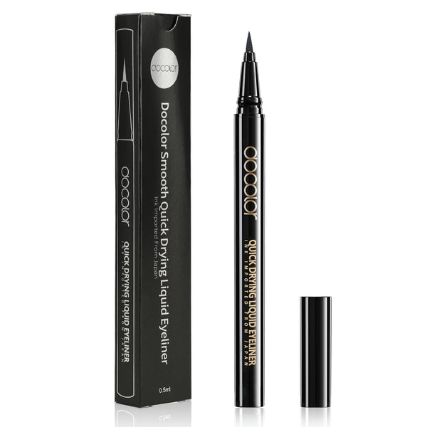 docolor Waterproof Eyeliner Pen Super Slim Precise All Day Black Eyeliner Liquid Professional Makeup Liquid Eye Liner Pencil for Women 1 Count
