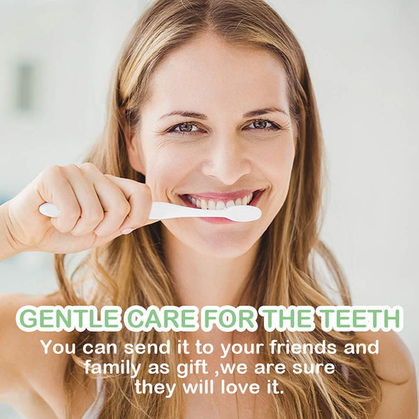 EasyHonor Extra Soft Toothbrush for Sensitive Gums,Micro Fur Manual Toothbrush, 20000 Soft Floss Bristle for Pregnant Women, Elderly, etc.