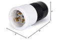 50 Amp Twist Lock Plug,50 Amp Generator Plug Male,125/250 VAC Generator Power Cord Connector