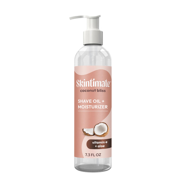 Skintimate 2-In-1 Shave Oil & Moisturizer, Coconut Bliss, 7.3Oz | Shaving Oil, a