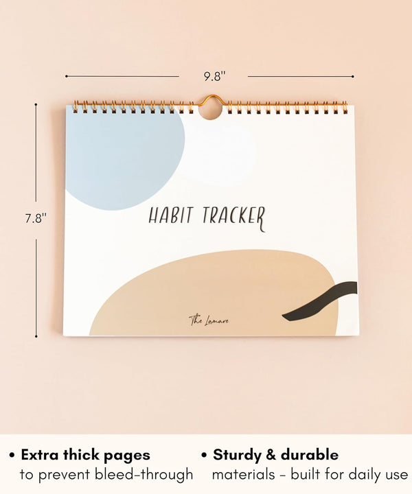 Lamare Habit Tracker Calendar Ã¢ÂÂ Premium Daily Habit Tracker Journal and Goal Board, Workout Motivation & Productivity Tool